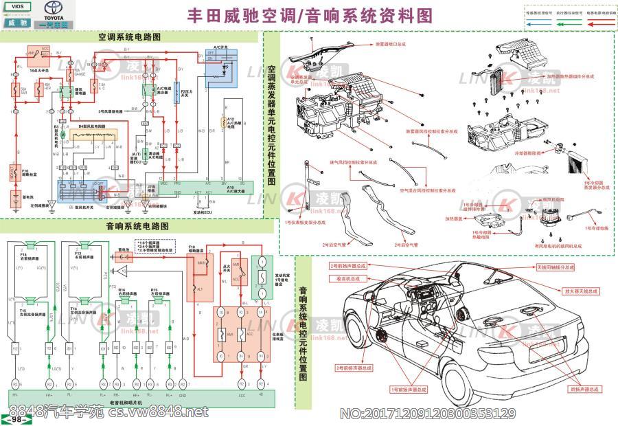 一汽丰田威驰 ·空调与音响系统资料图